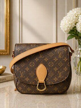 Authentic Louis Vuitton Saint Cloud GM Monogram Crossbody Bag
